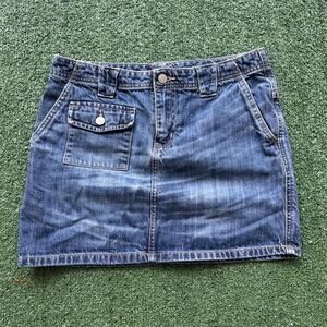 Y2k polo jeans denim mini skirt